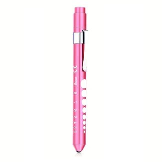 Penlight / Pupillampje Bolkop – Roze – LED - Optioneel met gravering