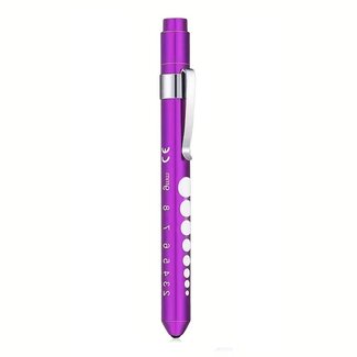 Penlight / Pupillampje Bolkop – Paars – LED - Optioneel met gravering
