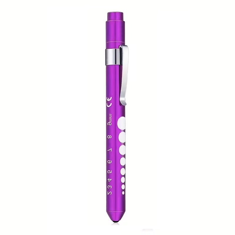 LED Penlight / Pupillampje Bolkop – Paars (met drukknop) - Copy