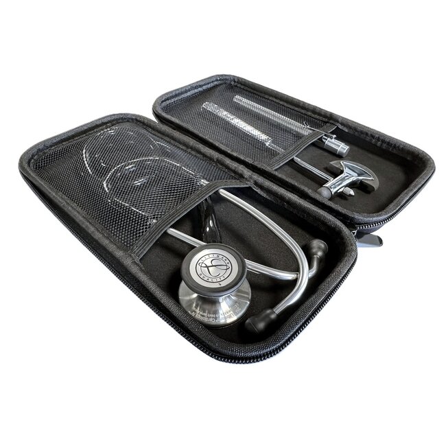 Universele Stethoscoop Hardcase Zwart