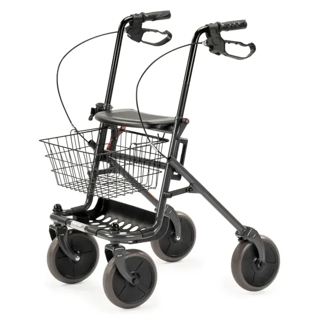 Multimotion Basic Rollator met Zitje, Mand en Dienblad