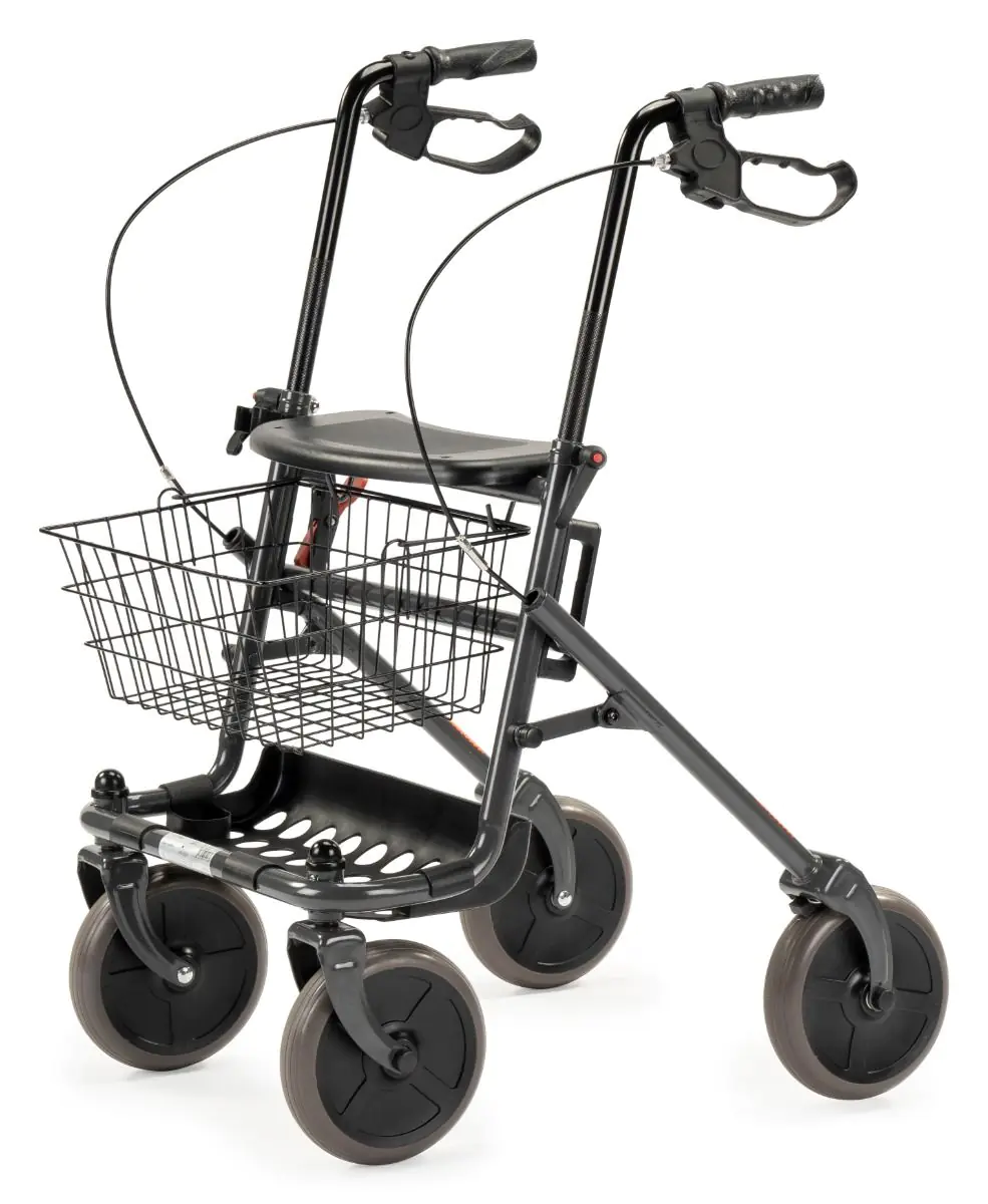 Multimotion Basic Rollator met Zitje, Mand en Dienblad, foto 3 van 6
