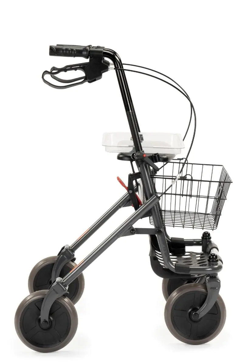 Multimotion Basic Rollator met Zitje, Mand en Dienblad, foto 4 van 6