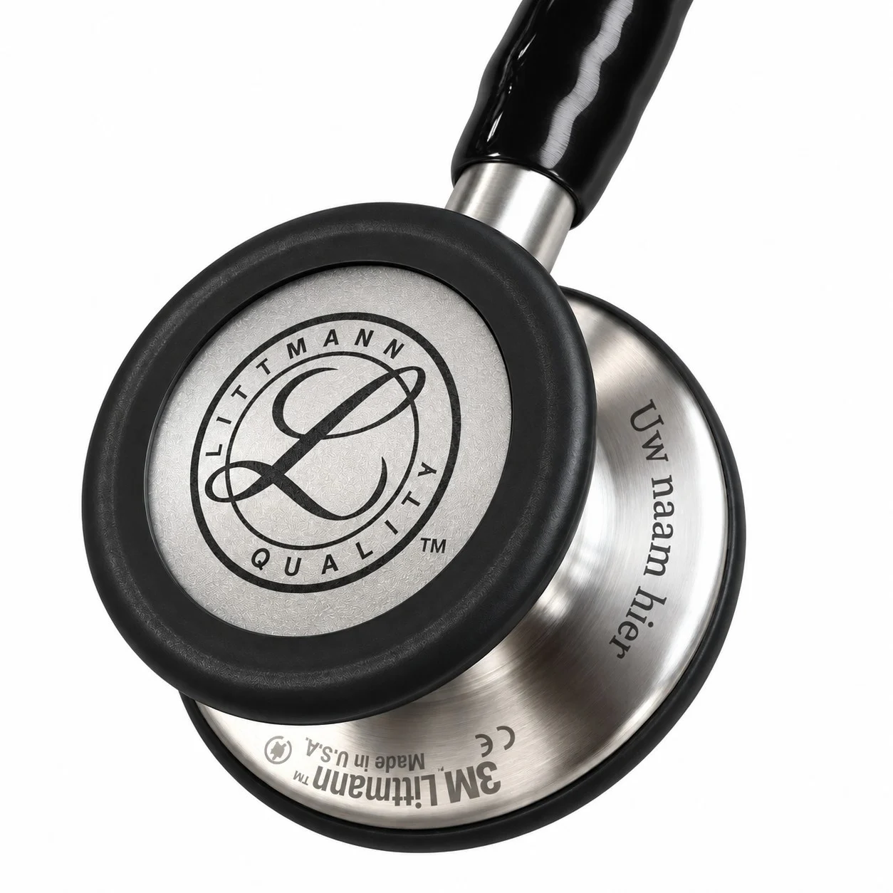 Littmann® Classic III™ Stethoscoop 5623C – Caribisch Blauwe Satijn Slang – Geborsteld RVS Borststuk, foto 5 van 6