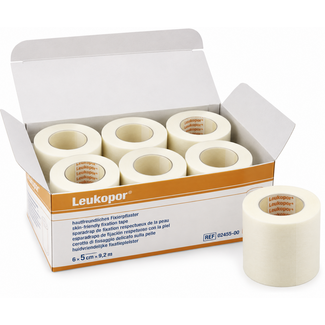 BSN Leukopor Hechtpleister 5 cm x 9,2 m - Doos 6 rol