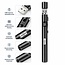 USB Oplaadbare Penlight met Batterijdisplay – Dual Light – Graveerbaar
