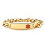 Medisieraad - Schakelarmband - RVS met gravering - Medische informatie