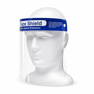 Disposable faceshield met elastische band – 5 stuks