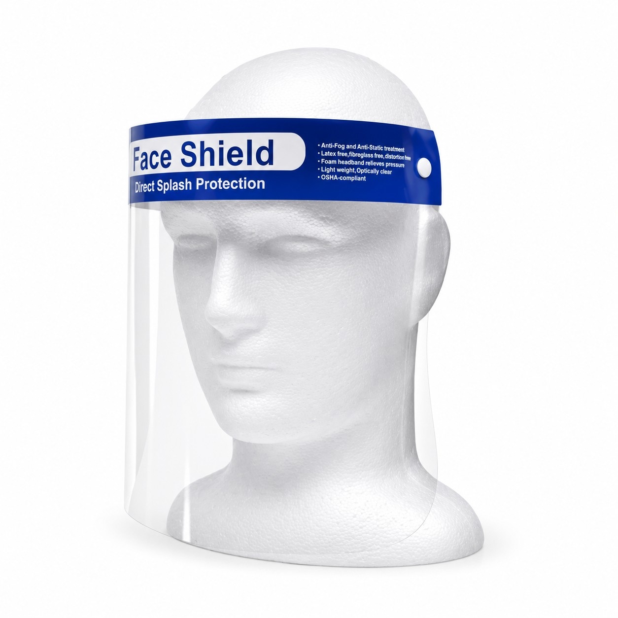 Disposable faceshield met elastische band – 5 stuks