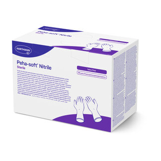 PeHa-Soft Peha-Soft Nitril handschoenen Steriel doos 50 paar.