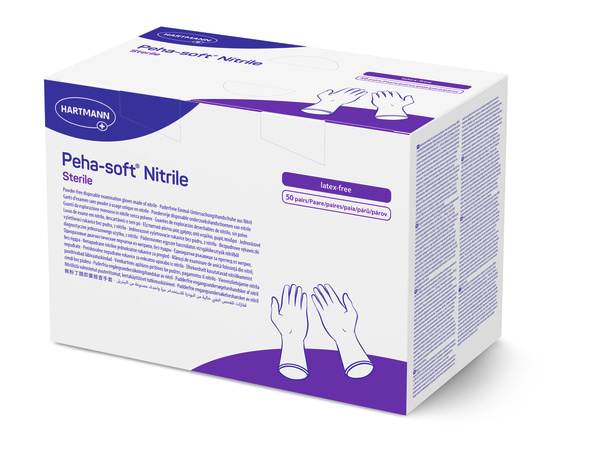 PeHa-Soft Nitril handschoenen Steriel doos 50 paar.