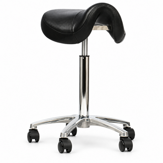 Zadelkruk Compact zwart met aluminium voet