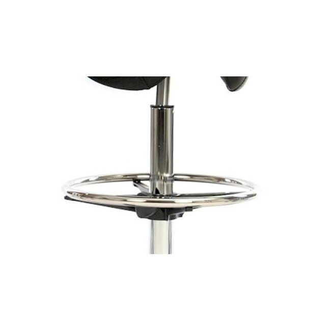 Zadelkruk Breed zwart met aluminium voet – Medium of Large gasveer