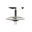Zadelkruk Breed zwart met aluminium voet – Medium of Large gasveer