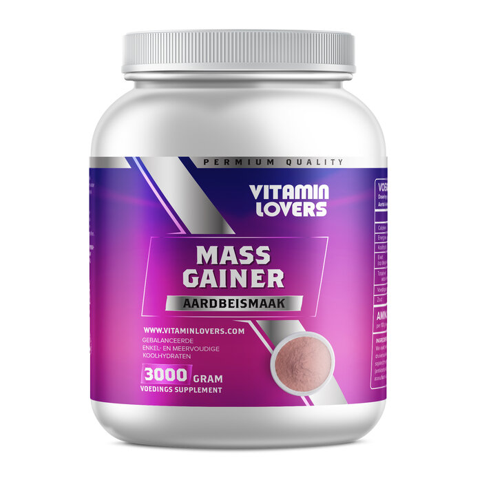 SportSupplementsXL - MASS GAINER AARDBEI