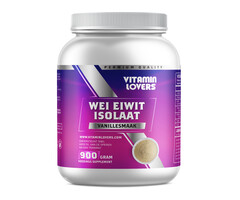VitaminLovers Nutrition  - WEI EIWIT ISOLAAT - VANILLESMAAK