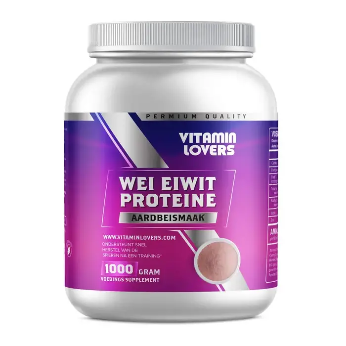 VitaminLovers Nutrition - WEI EIWIT PROTEINE - AARDBEI