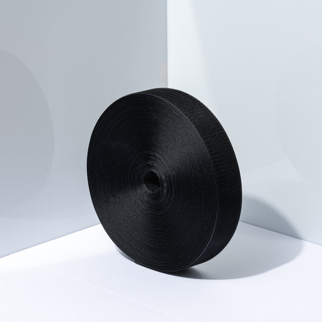 Nähbares Klettband auf Rolle - 50mm breit (25m Länge)