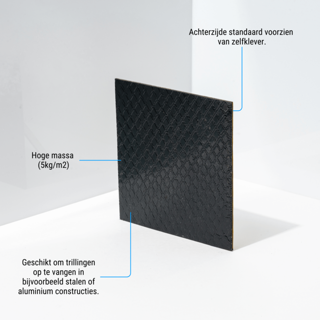 Zelfklevende bitumen ontdreuningsplaat - 5kg/m2