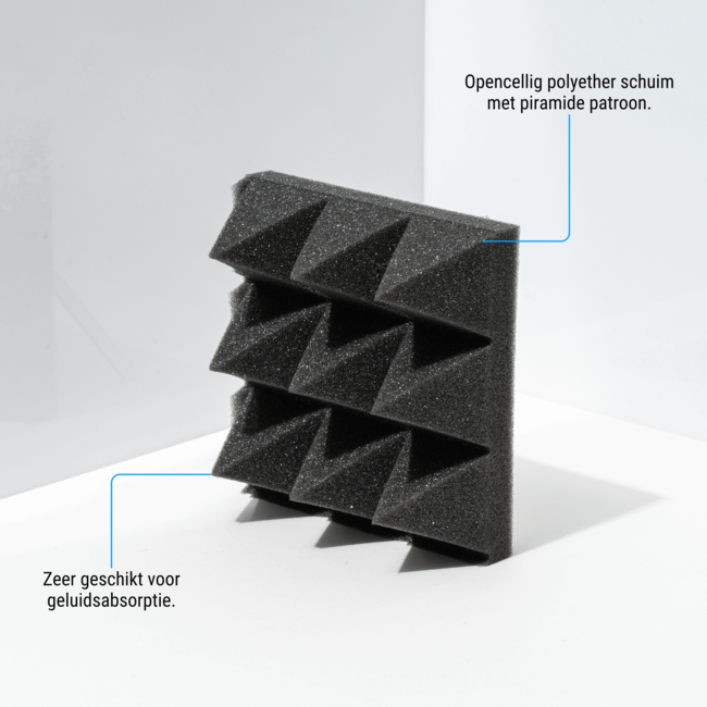 Selbstklebender Pyramiden Akustikschaumstoff