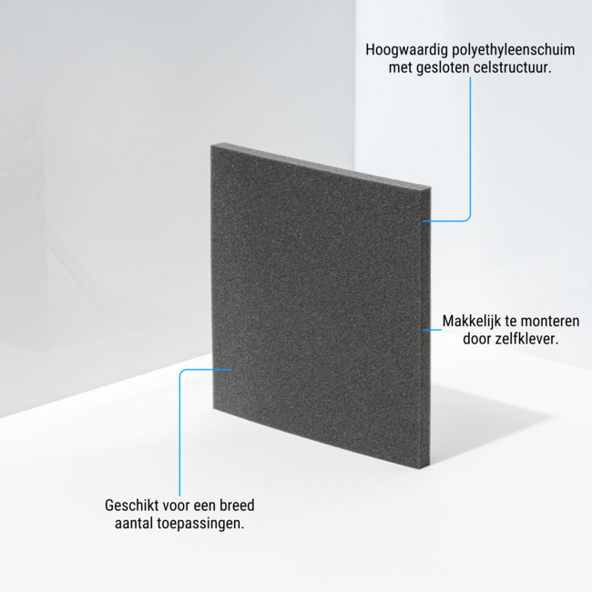 Selbstklebender Polyethylenschaum in Rollen (150 cm breed)