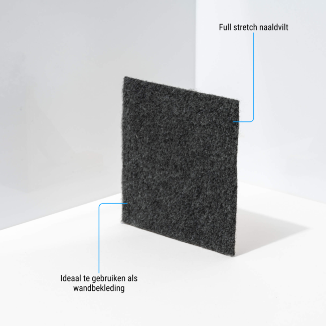 Nadelfilz - Anthrazit - pro Laufendem meter