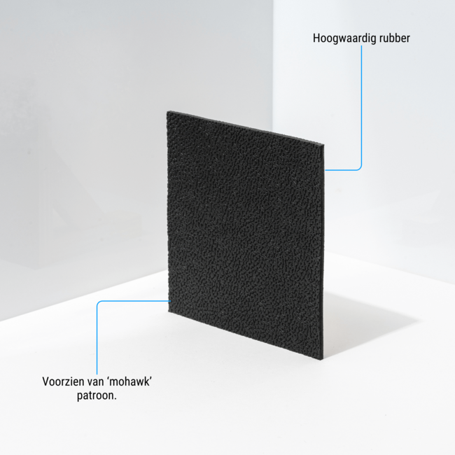 Gummimatte mit Mohawk-Profil