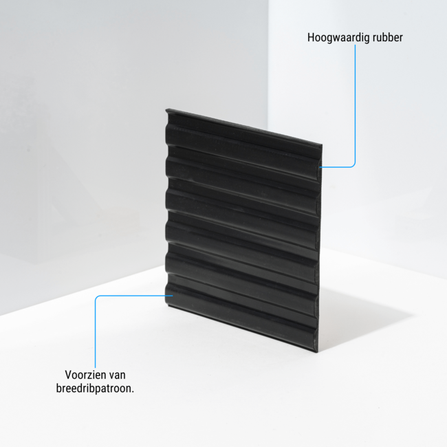 Gummimatte mit breite Rippen