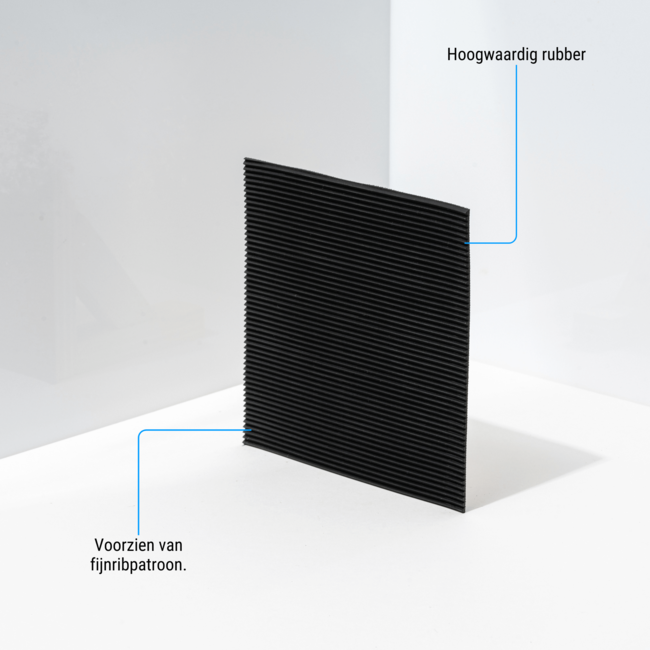 Gummimatte mit Feinriefen-Profil