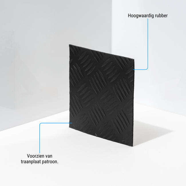 Gummimatte auf Rolle mit Tränenblechprofil