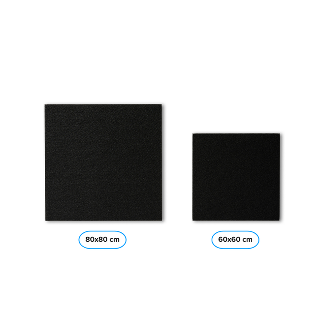 PET Filzplatte - Quadratisch - 60x60cm