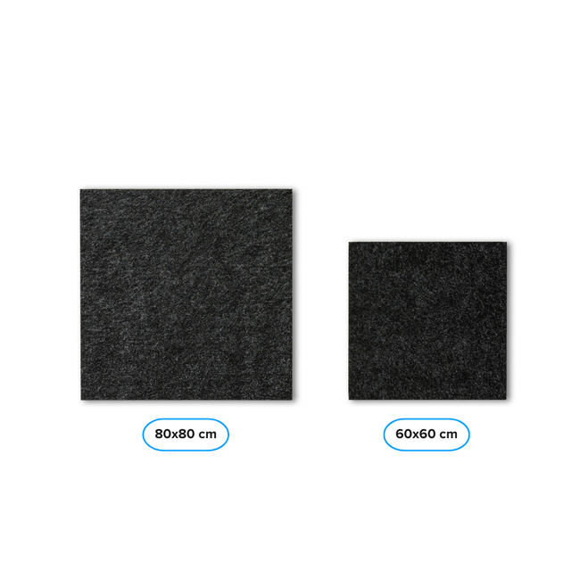 PET Filzplatte - Quadratisch - 80x80cm