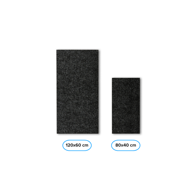 PET Vilt Paneel - Rechthoek- 80x40 cm