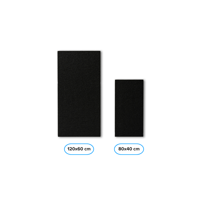 PET Filzplatte - Rechteckig - 120x60cm