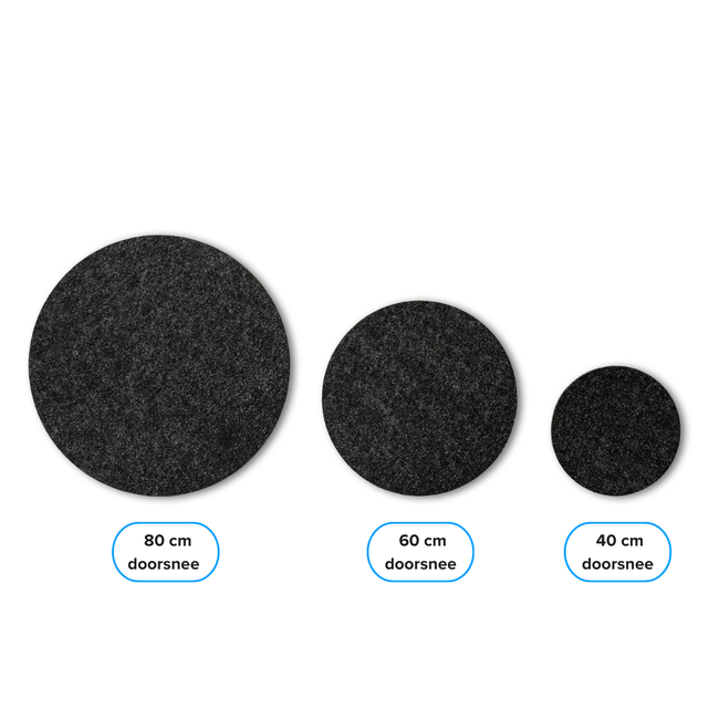 PET Filzplatte - Rund - Ø 40 cm