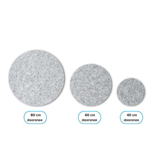 PET Filzplatte - Rund - Ø 60 cm