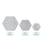 Hexagon PET Vilt Wandpaneel - 40cm breed