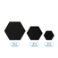 Hexagon PET Vilt Wandpaneel - 40cm breed