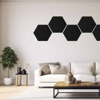PET Filzplatte - Hexagon - Ø 60 cm