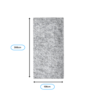 PET-Filzplatte - 306x136cm (7mm)