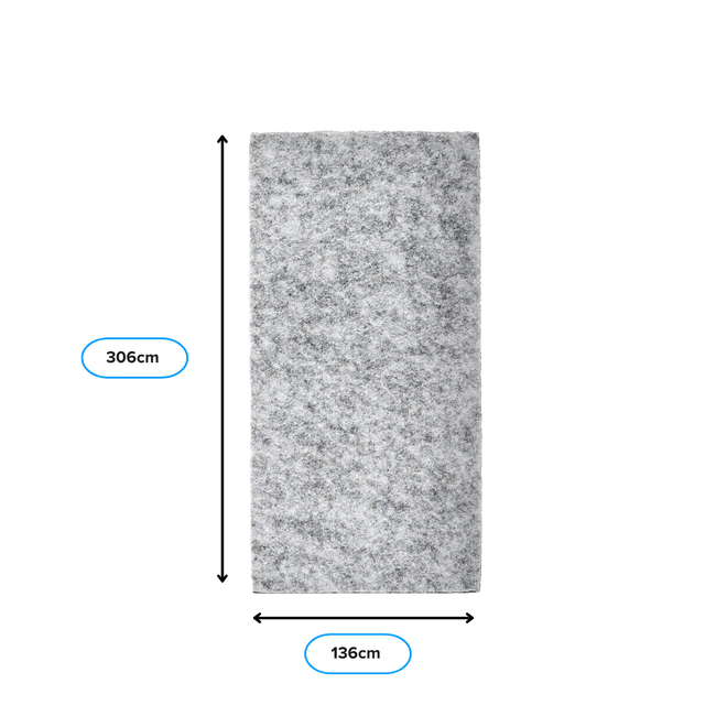 PET-Filzplatte - 306x136cm (7mm)