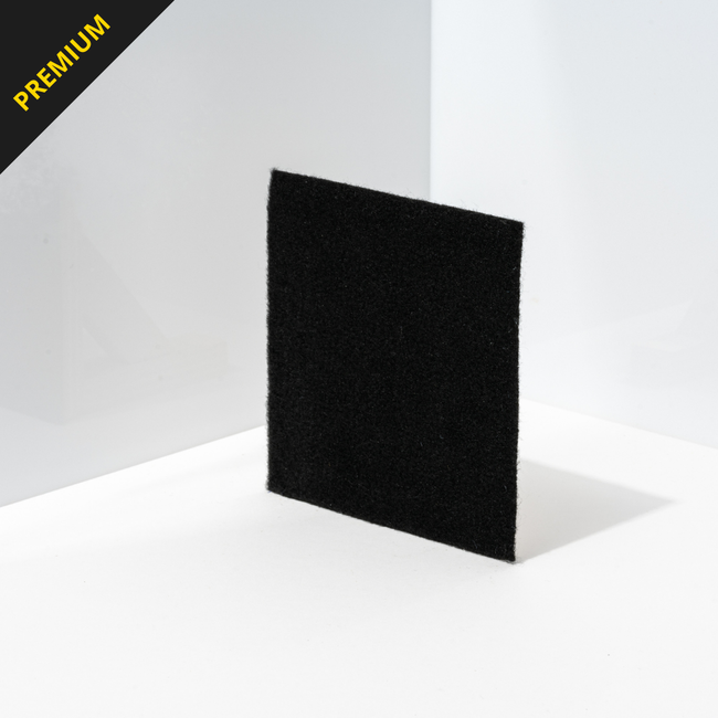 Premium naaldvilt - Zwart (209cm breed)