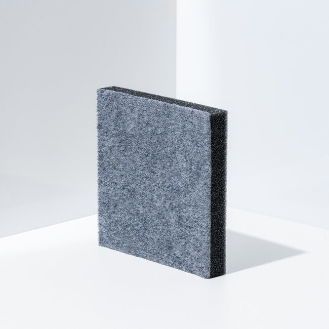 Akoestisch schuim met naaldvilt afwerking (150cm breed)