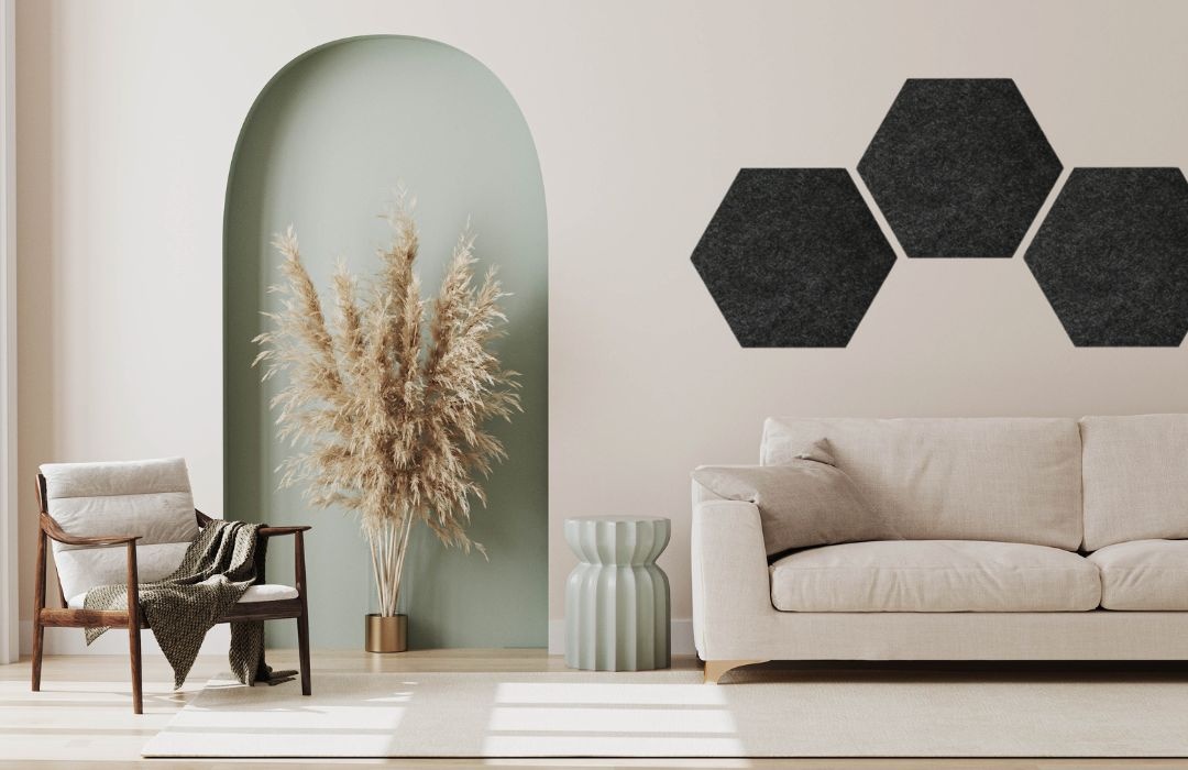 Akoestische panelen in de woonkamer