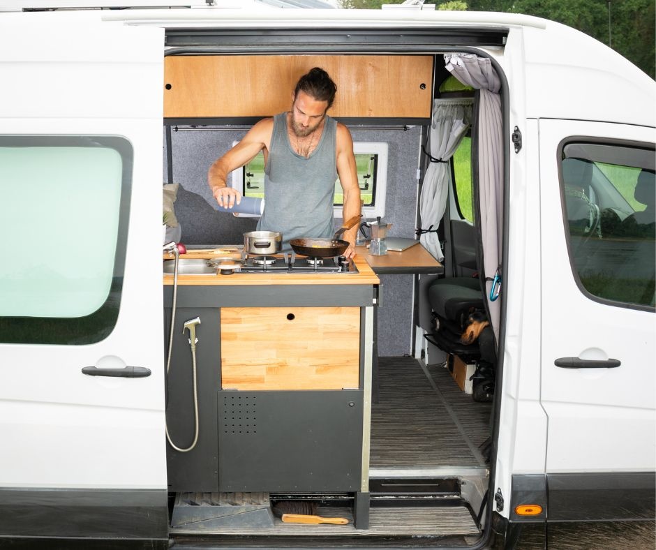 wandbekleding camper