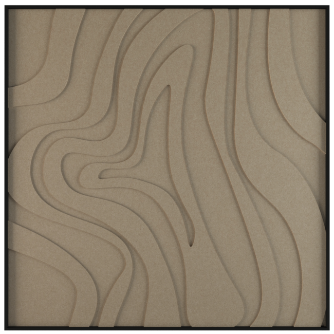 Petterns Spinning - 3D akoestisch kunstwerk van PET Vilt