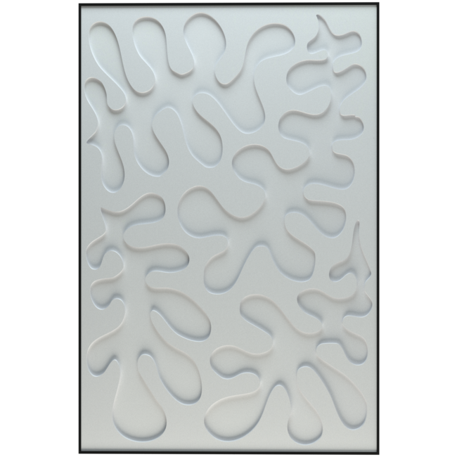 Petterns Leaves - Rechthoekig akoestisch PET-vilt kunstwerk