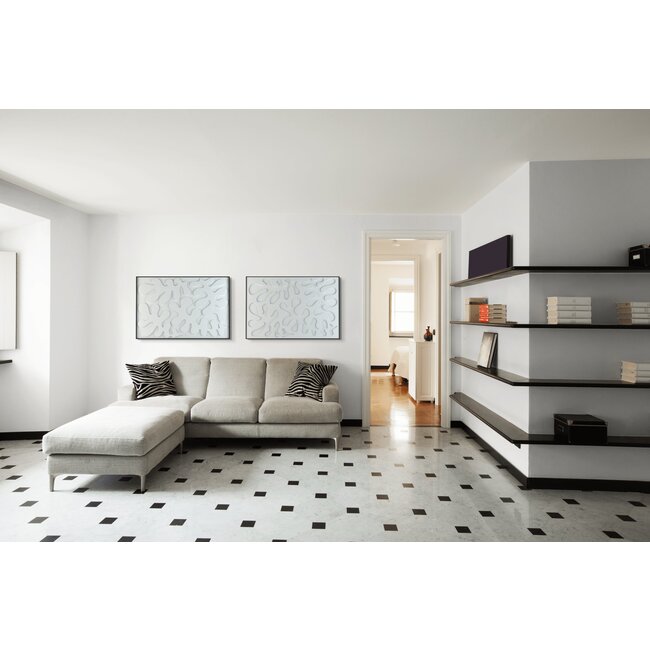 Petterns Leaves - Rechthoekig akoestisch PET-vilt kunstwerk