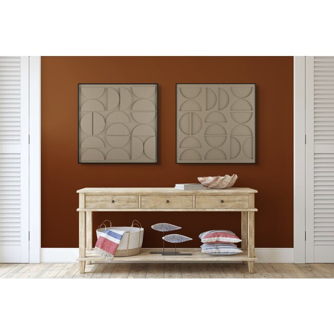 Petterns Moonie- Modern akoestisch kunstwerk van PET Vilt