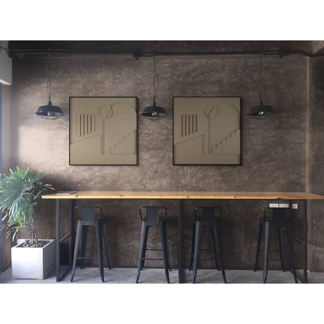 Petterns Placetobe - Stijlvol akoestisch kunstwerk van PET Vilt